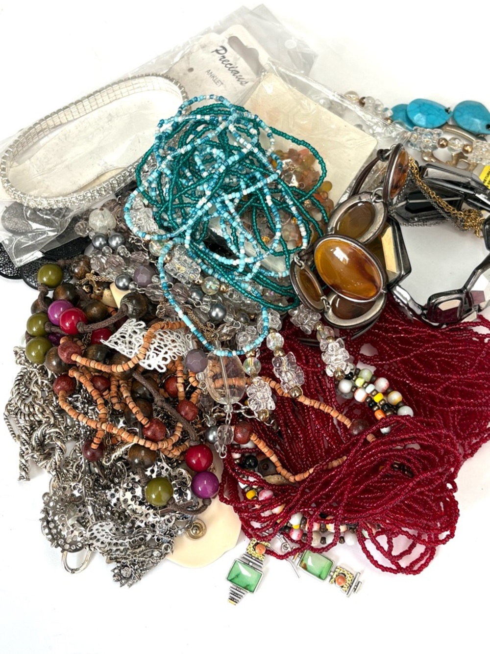 Craft Flawed Lot Jewelry Bag 1.9 lbs Bag #37
